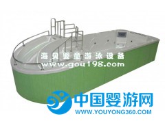 海貝2017傾力打造全新滑滑梯游樂型豪華亞克力兒童游泳池