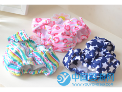 嬰幼兒男女寶寶可愛幾何魔術貼可調節防漏游泳尿褲