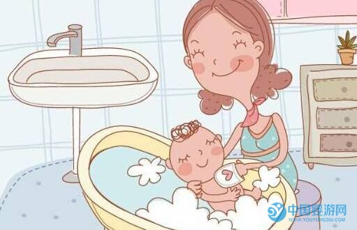 新生兒洗澡概念