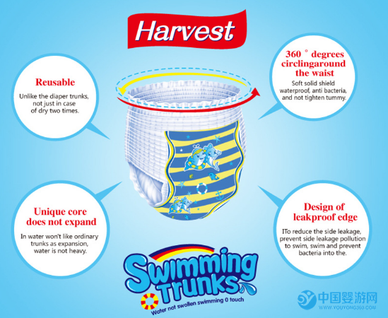 寶寶游泳為什么要使用嬰兒游泳專用紙尿褲？小豆丁告訴你 游泳紙尿褲怎么選